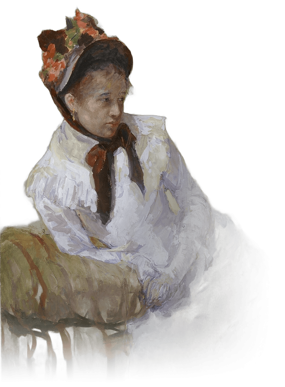 Mary Cassatt, Portrait of the Artist (detail)